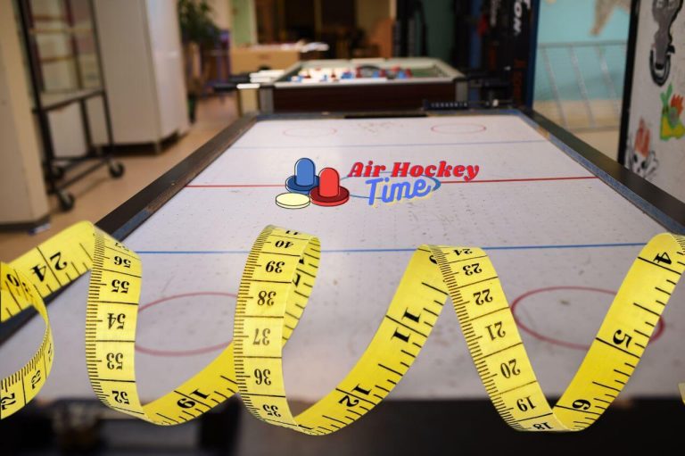 How big are the air hockey tables