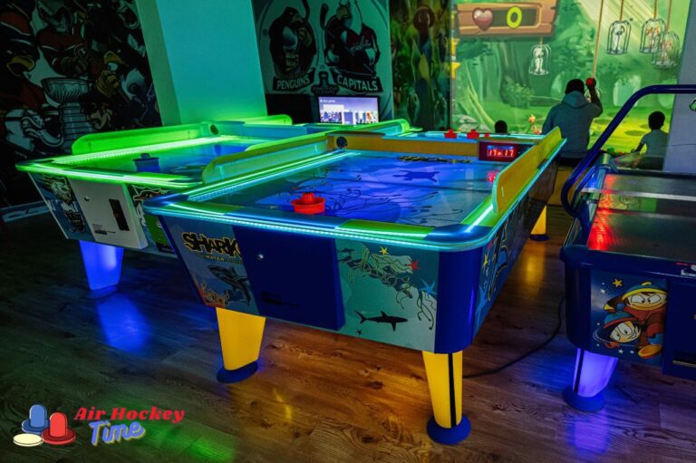 How to light up an air hockey table