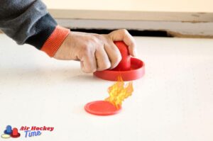 How to make an air hockey table faster