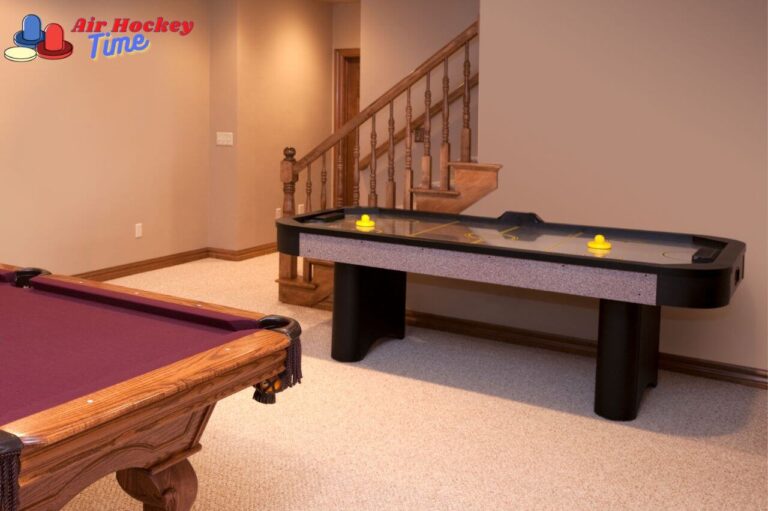 What material is used for the air hockey table