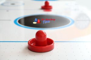 Can you keep your mallet in front of the goal in air hockey